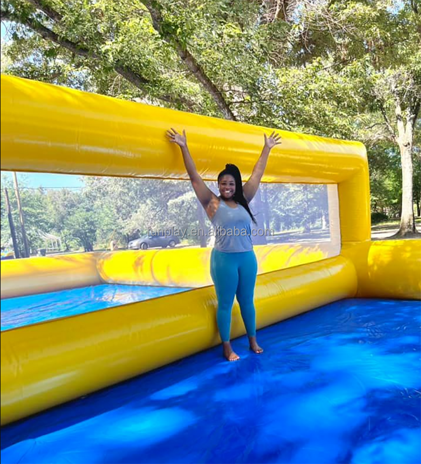 Commercial Customized PVC Giant inflatable water volleyball field portable inflatable tennis court volleyball sports events for