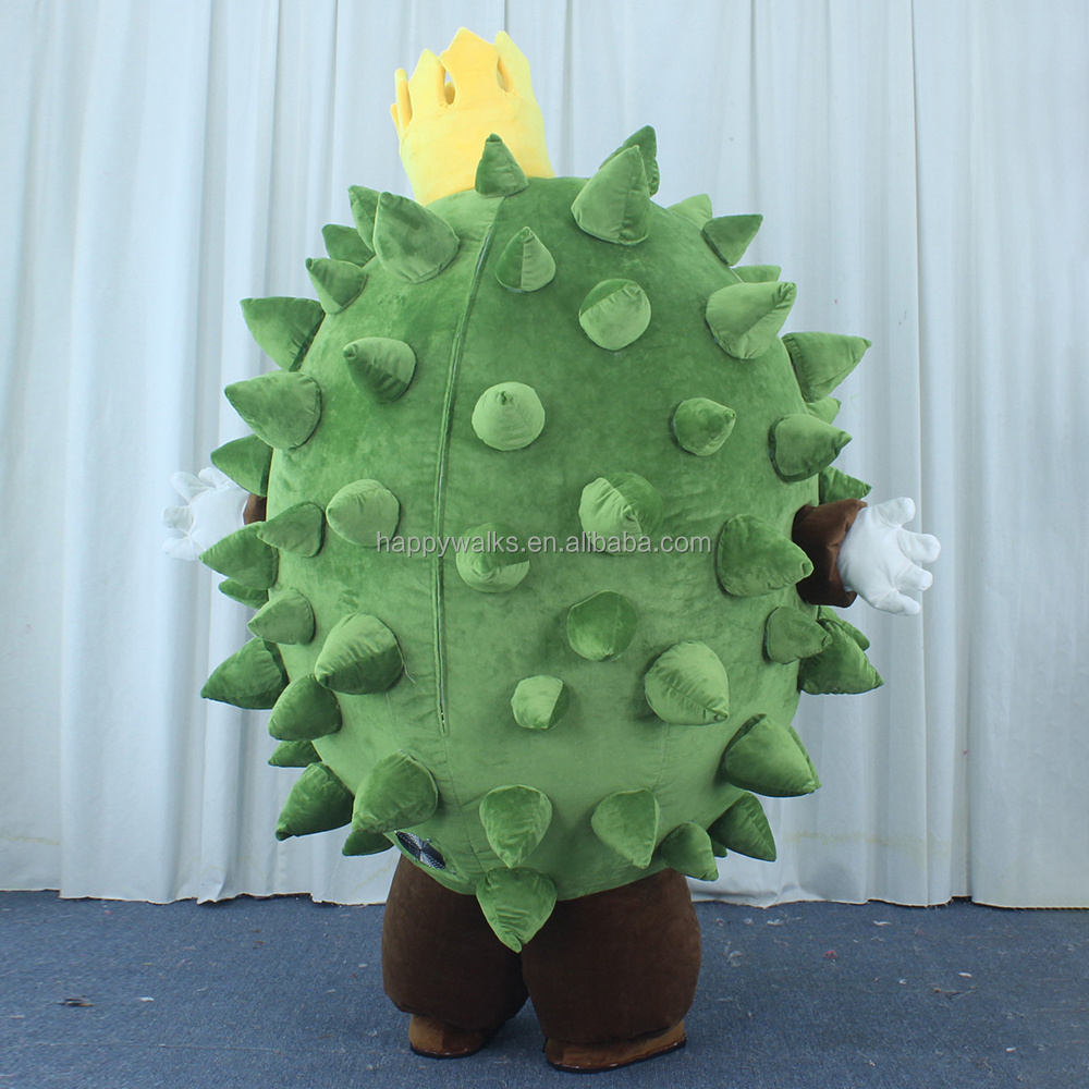 Wearable Mascot new product green Durian walking mascot costume adult costume fruit inflatable Mascot Costume