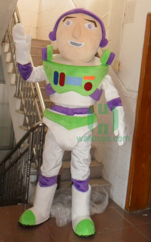 HI CE plush buzz light year costume fancy buzz light year mascot costume with helmet for sale