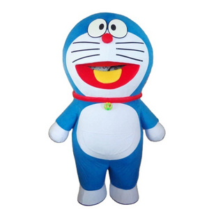 Inflatable cartoon model type promotional inflatable doraemon model for sale