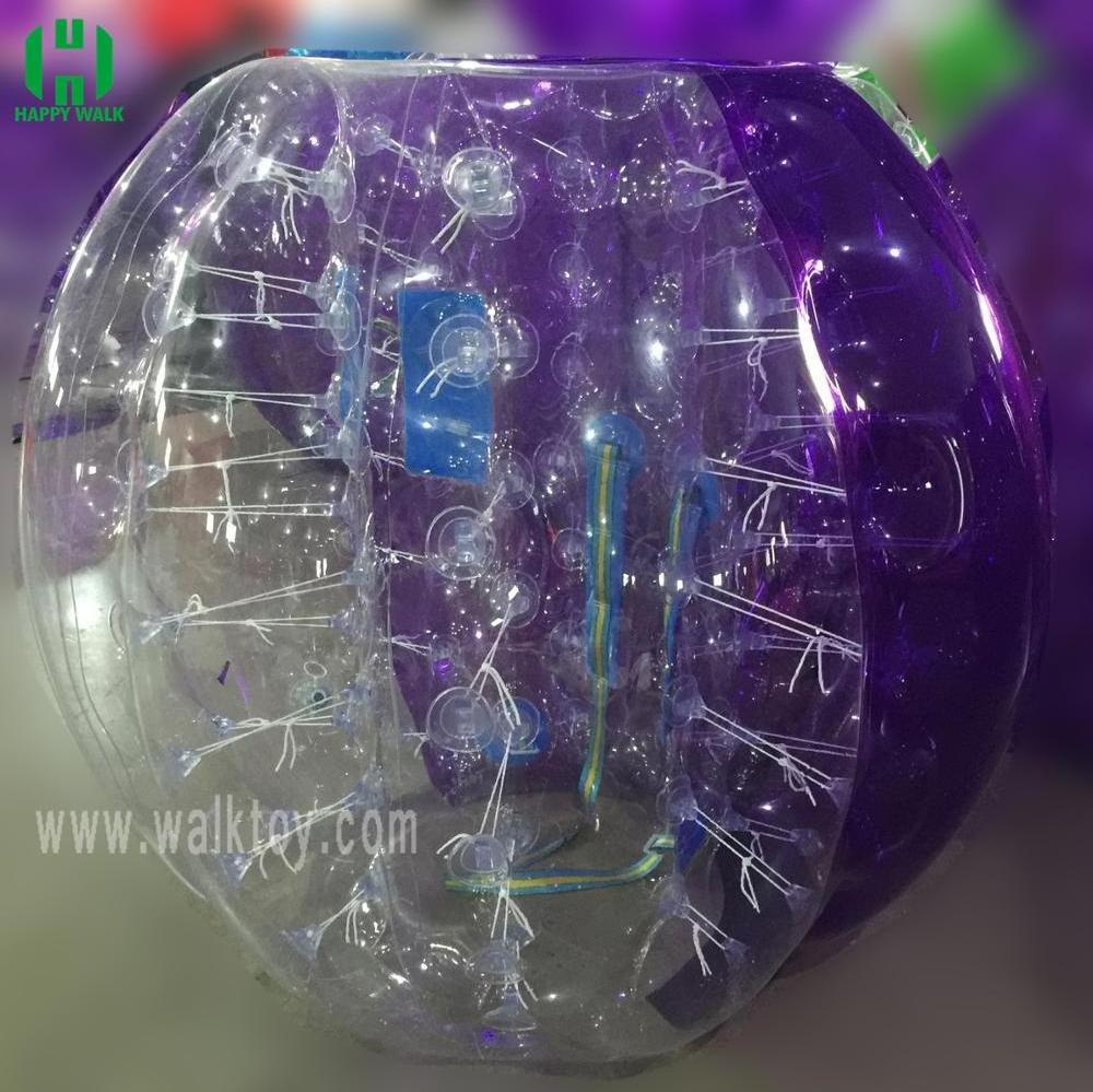 Adult size Dia1.5m half color giant human bubble ball