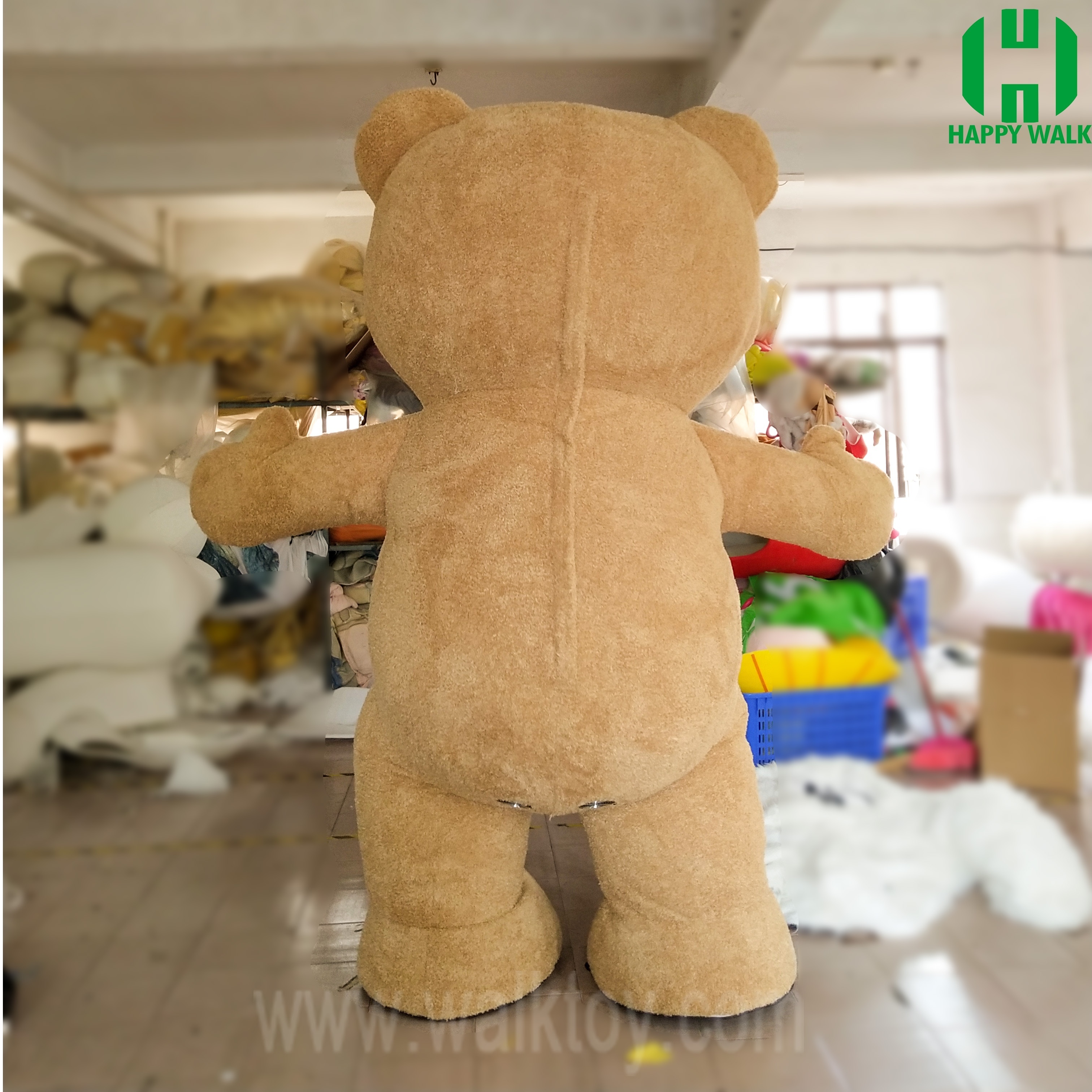 2M 2.6M 3M Advertising Soft Plush Inflatable Mascot Giant teddy bear Costume for Sale