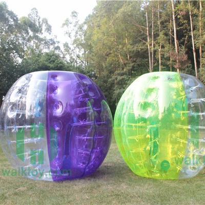 Adult size Dia1.5m half color giant human bubble ball