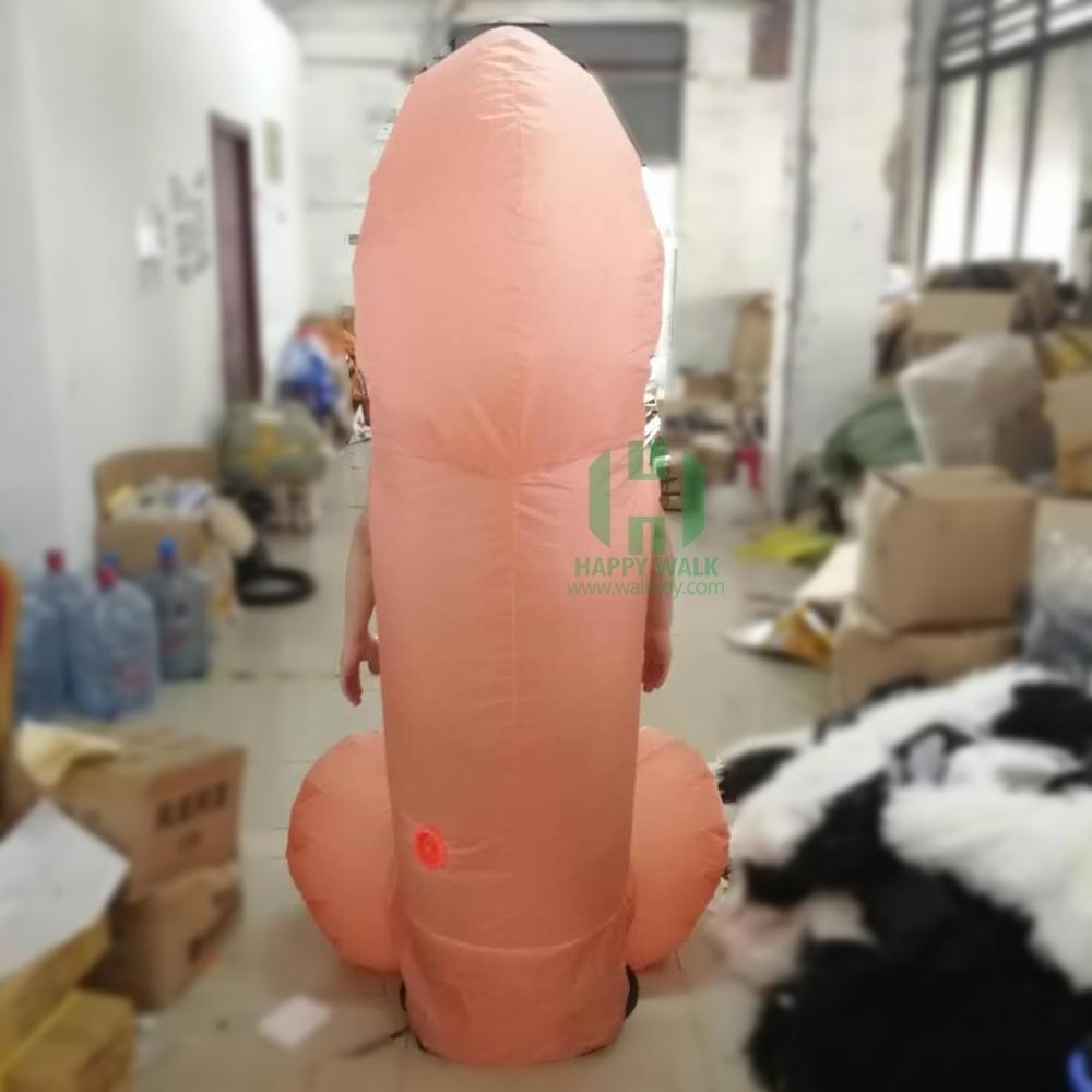 Newest Funny Cheap Inflatable Penis Costume Adult Cosplay Party Dress for Sale