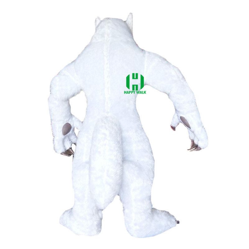 2m/3m Vivid long fur adult giant inflatable wolf mascot costume for sale