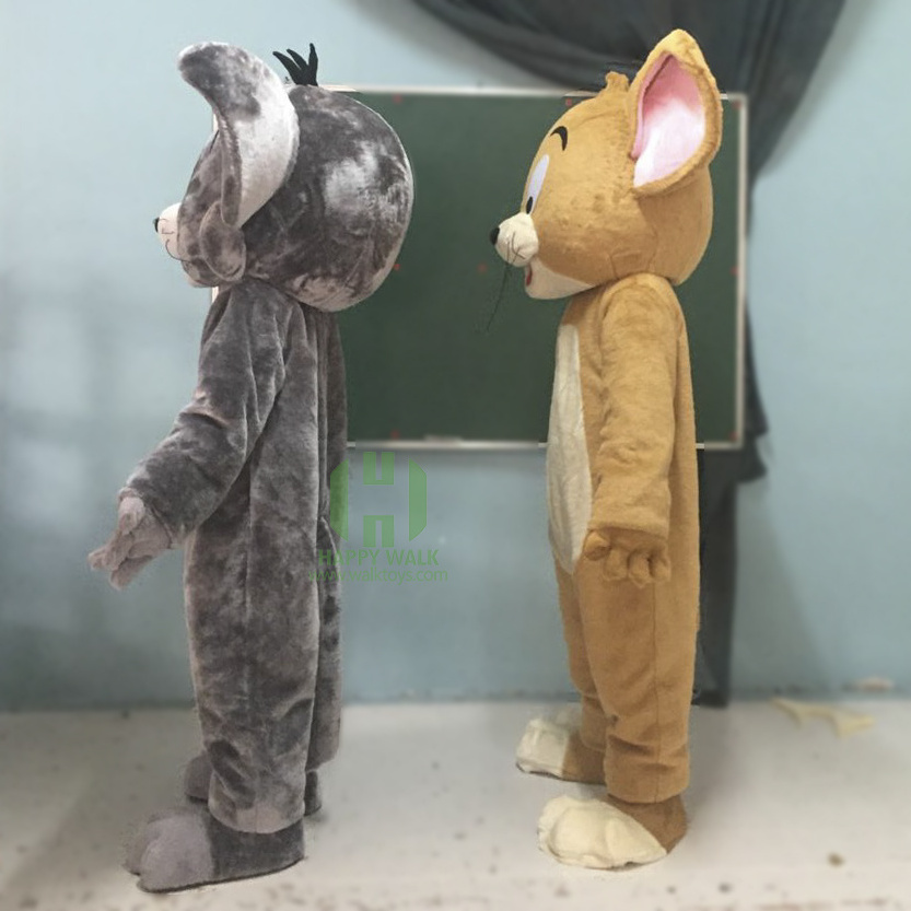 High Quality Funny Plush cartoon character Tom and jerry Mascot Costume for sale