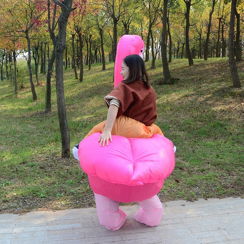 Party Funny Inflatable Red Flamingo Costume For Dress-Ups