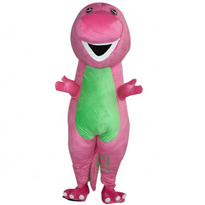 Barney mascot costume for adults