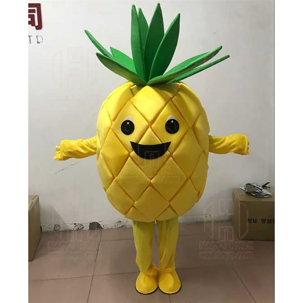 Customized Cosplay High quality plush vegetable fruit egg plant grape pineapple mascot costume for walking