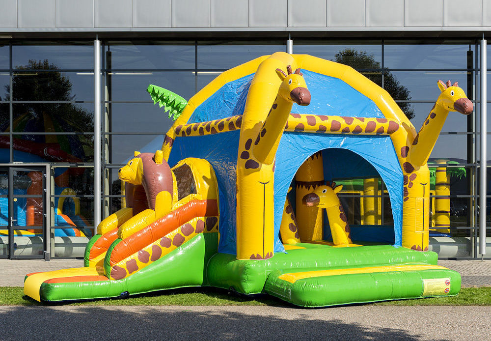 Hot sale Inflatable Giraffe Bouncer Castle House Bouncing Castle For Kids Inflatable Commercial Castle Bounce House Inflatable