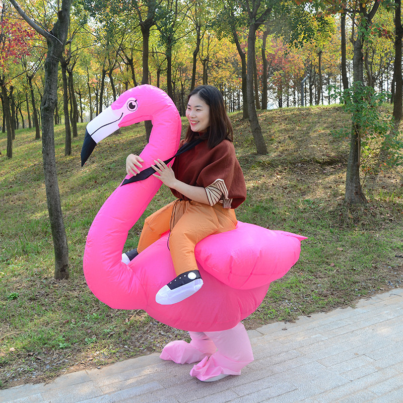 Party Funny Inflatable Red Flamingo Costume For Dress-Ups