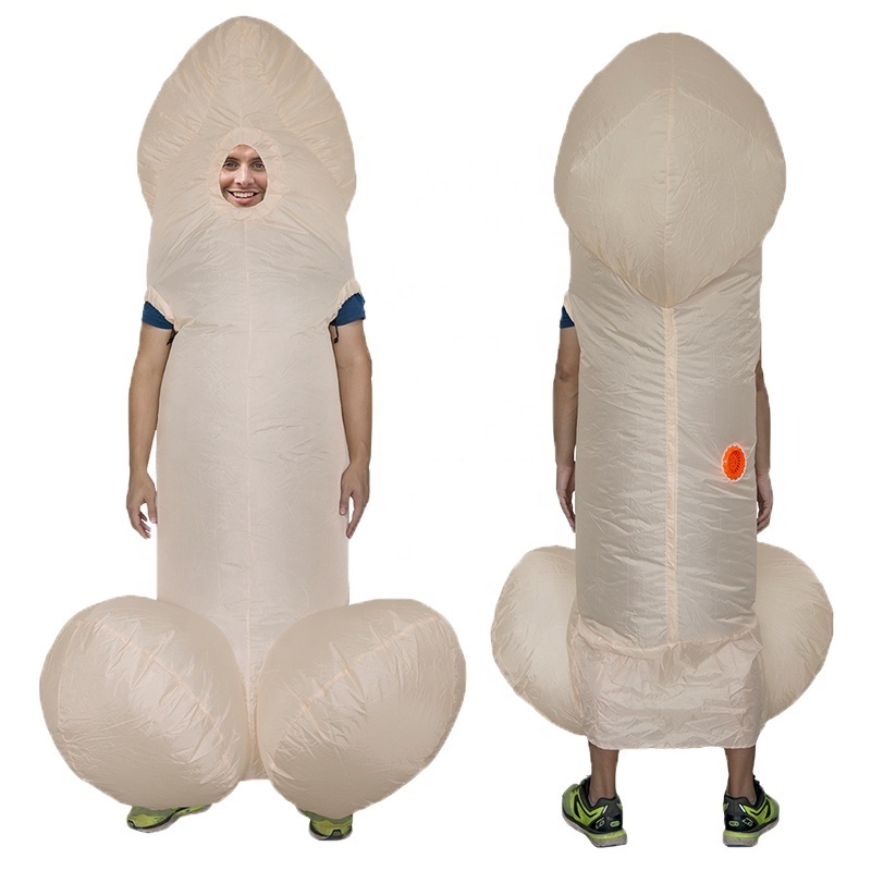 Penis Inflatable Costumes For Adult Sexy Dick Jumpsuit Funny Dress