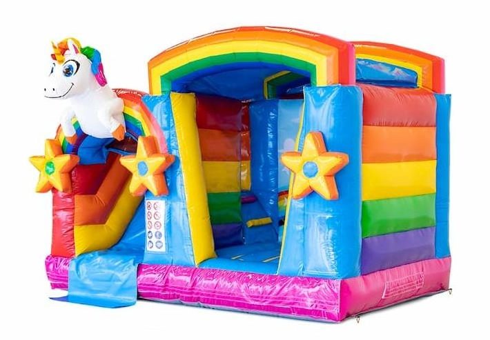 Mini Splash Bounce Unicorn Bouncy Castle bouncy castle water slide with pool and bouncy castle water slide inflatable for play