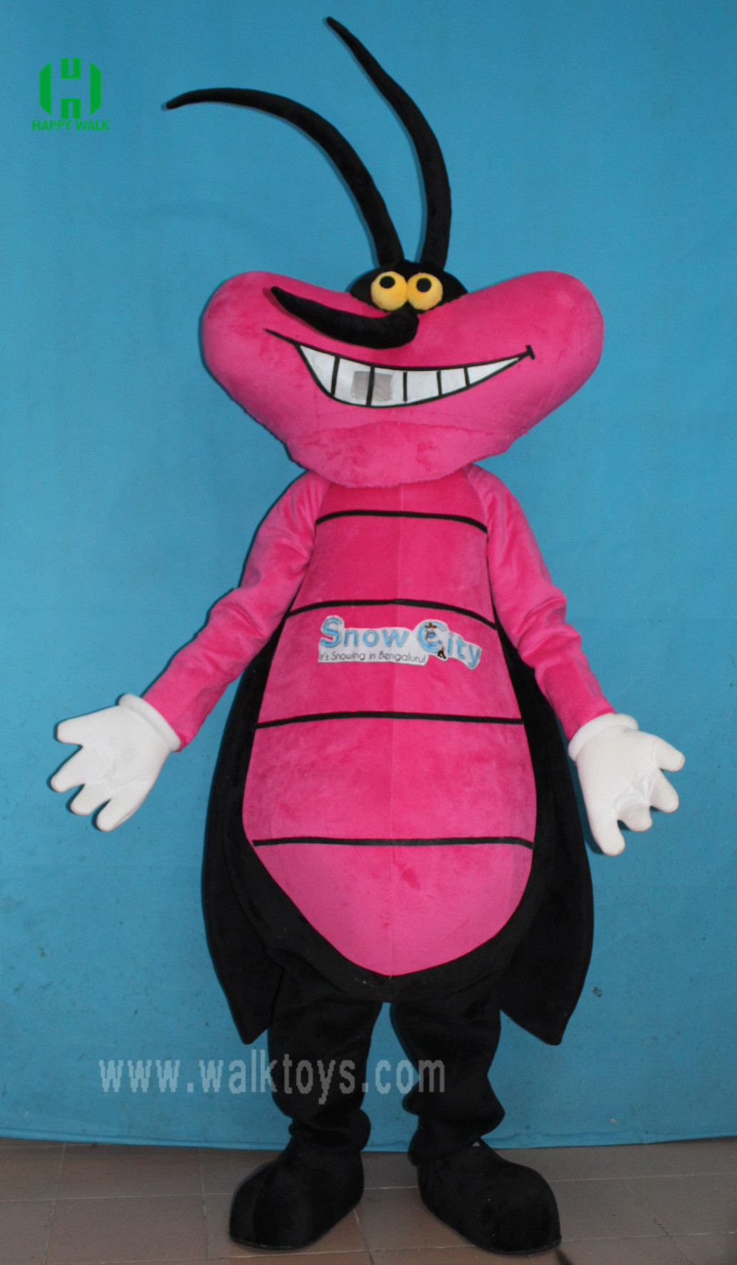 Customized incest mascot costume theme exhibition animal sale pink cartoon character mascot costume