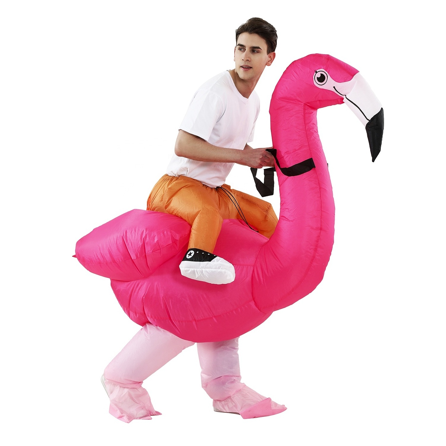 Halloween Party Funny Inflatable Red Flamingo Costume For Dress-Ups