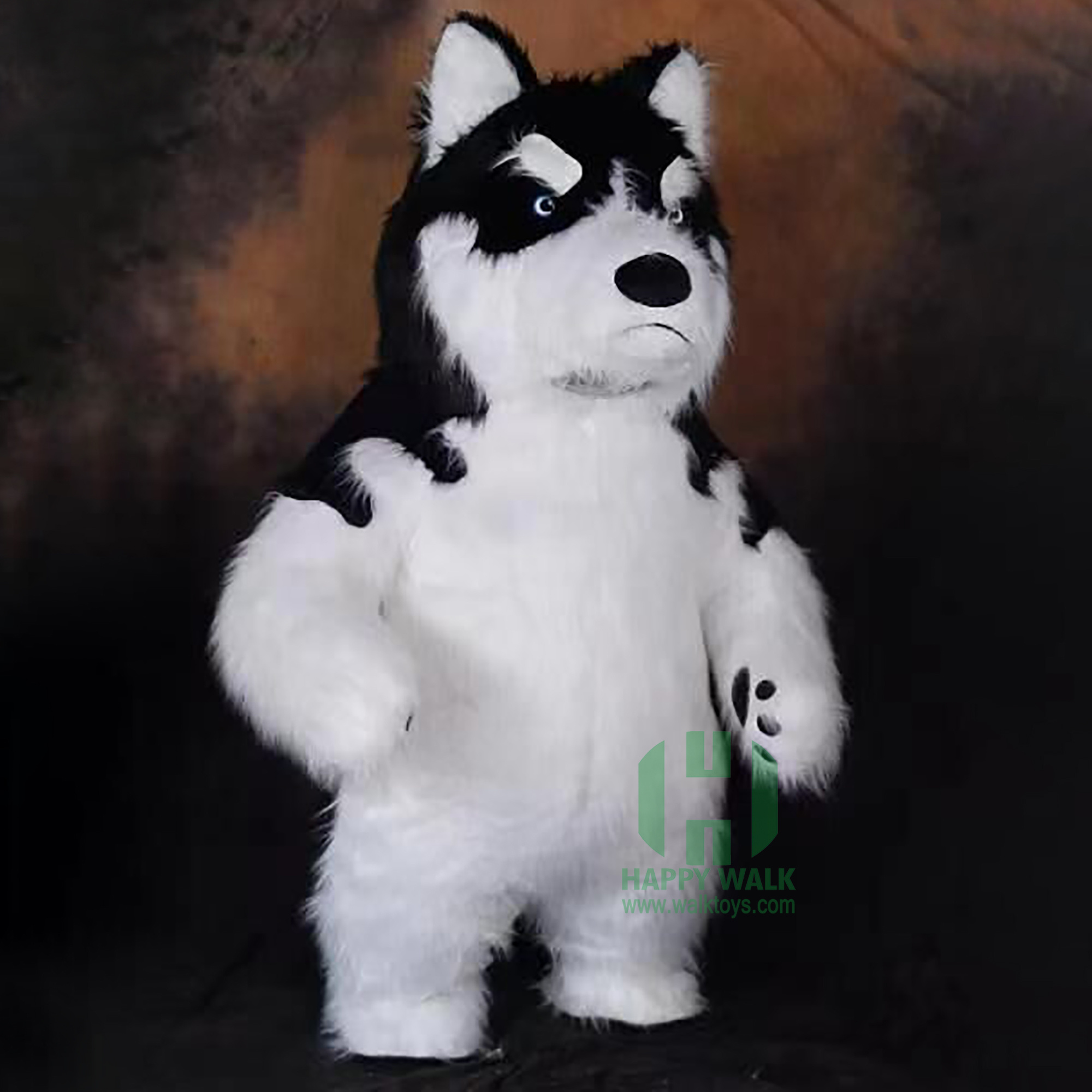 Hot Sale Carton Mascot Costume Shrimp Husky Cosplay Party Fancy Dress Halloween Inflatable Dog Mascot Costume for adult