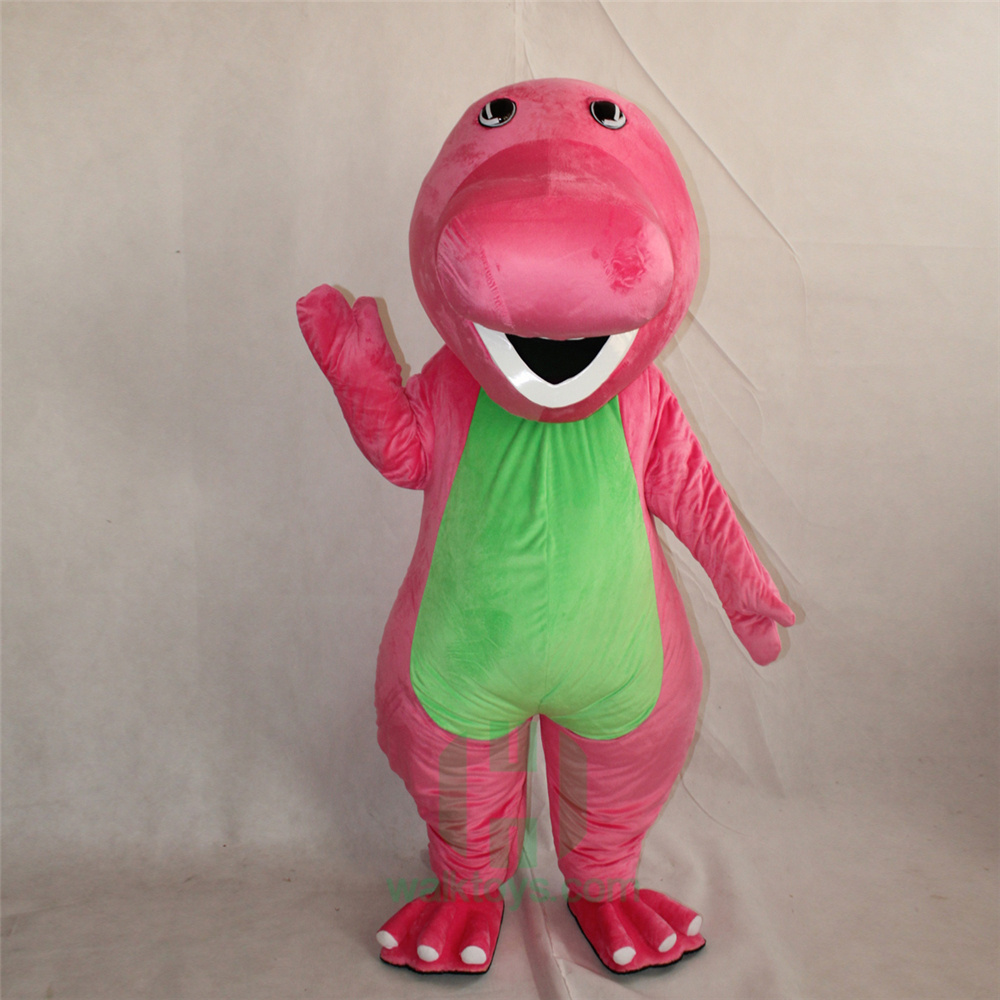 OEM customized mascot costume cartoon character adult barney costume