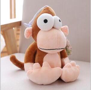 Forest animal big eye lion,elephant,zebra,monkey,giraffe,crocodile,wild ox plush toys