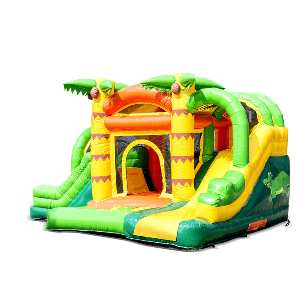 Jumpy fun jungle Giant Inflatable Bouncer Water Slide with Pool Outdoor Land Water Park Bouncy Castle for kids