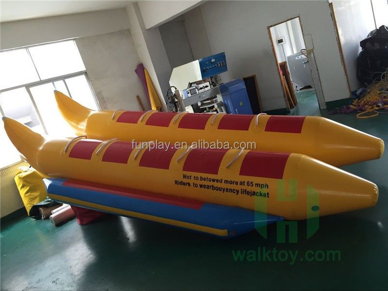 HI airtight sea floating 8 passengers inflatable banana boat for sale