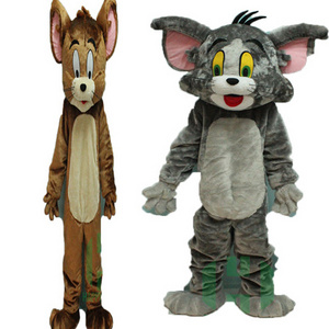 Hot sale high quality cartoon movies tom and jerry mascot costume plush character costume for sale