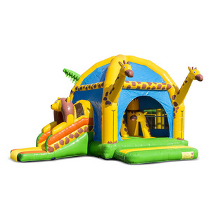 Hot sale Inflatable Giraffe Bouncer Castle House Bouncing Castle For Kids Inflatable Commercial Castle Bounce House Inflatable