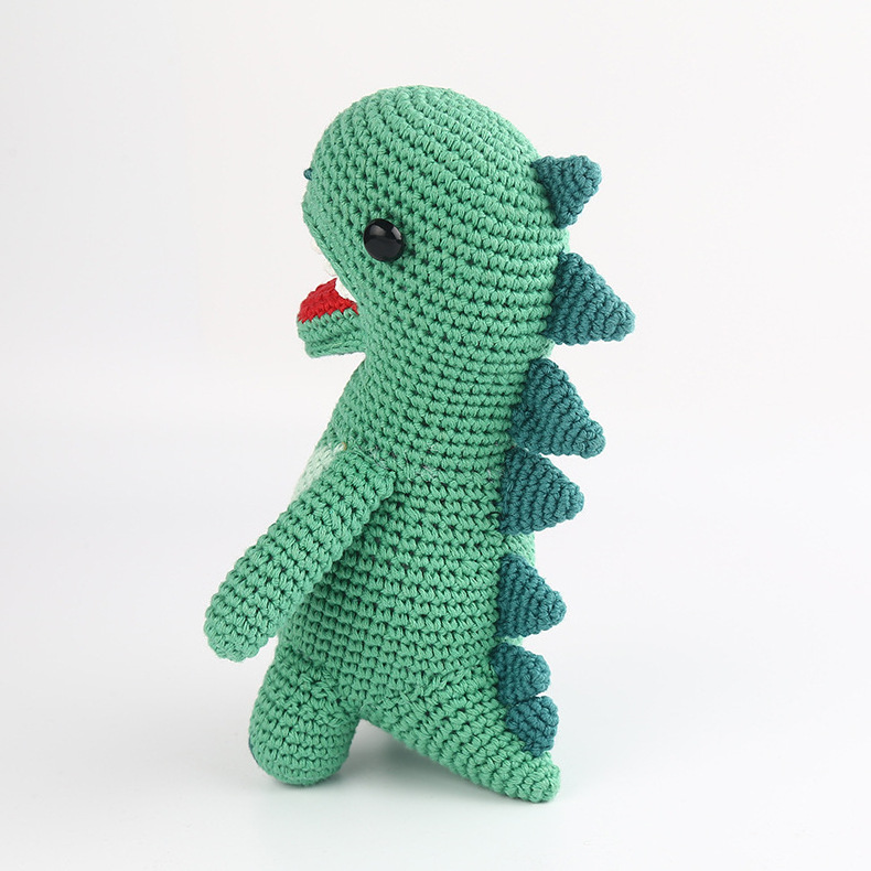 Custom Made Stuffed & Plush Animal Toys Crochet Dinosaur Dolls Dragon Plush Toy Crochet Stuffed Dinosaurs Doll