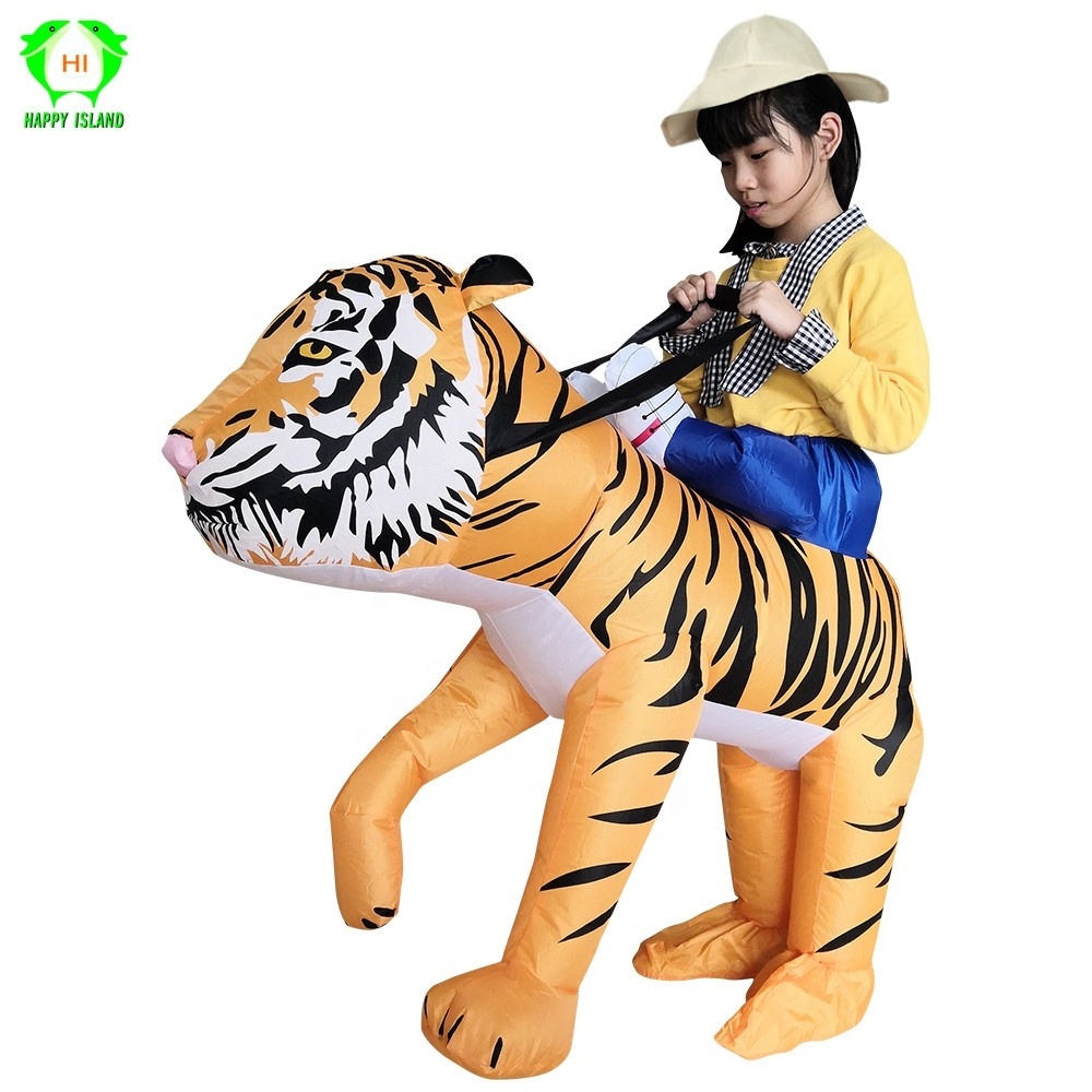 Funny drama stage cosplay orange adult tiger Inflatable costume