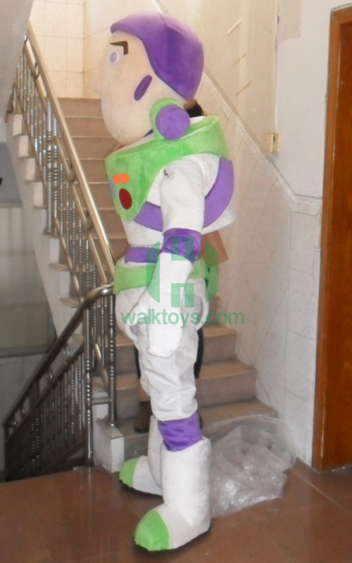 HI CE plush buzz light year costume fancy buzz light year mascot costume with helmet for sale