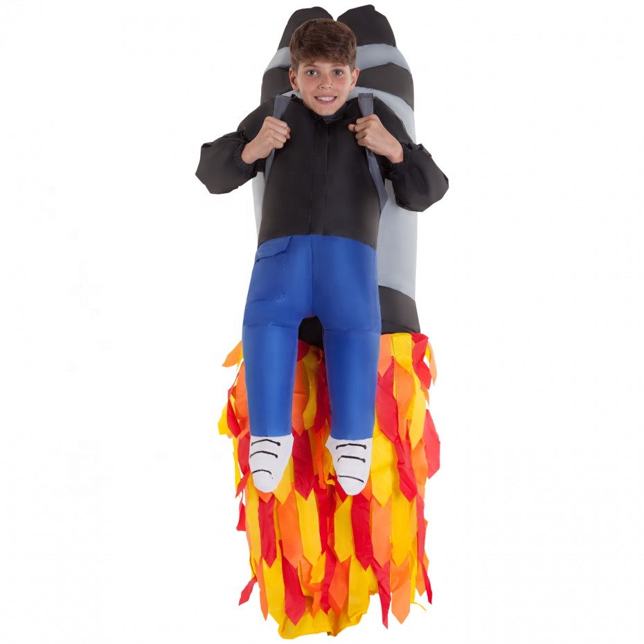 Amazing Rocket inflatable cosplay costume kids for sale/cosplay/party, rocket costume realistic