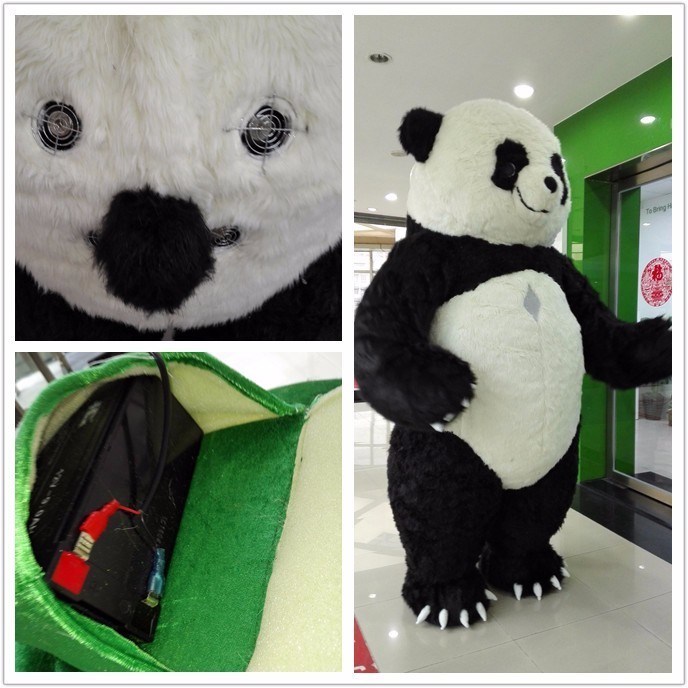 HI CE 2018 hot sale adult panda mascot costume realistic animal costumes