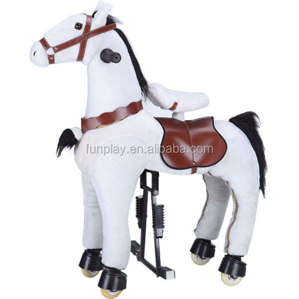 Plush riding horse toy,riding horse walking toys,walking horse riding toys for sale