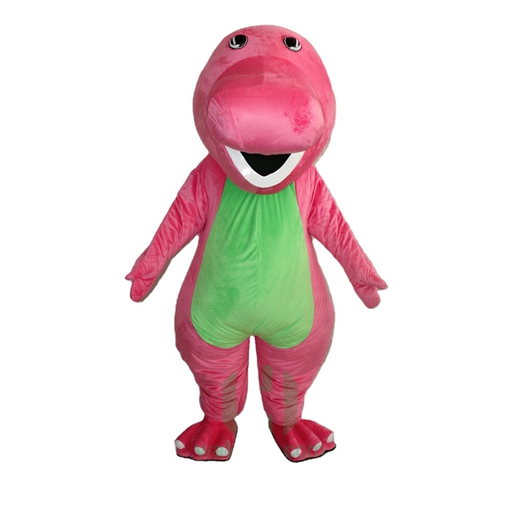 OEM customized mascot costume cartoon character adult barney costume