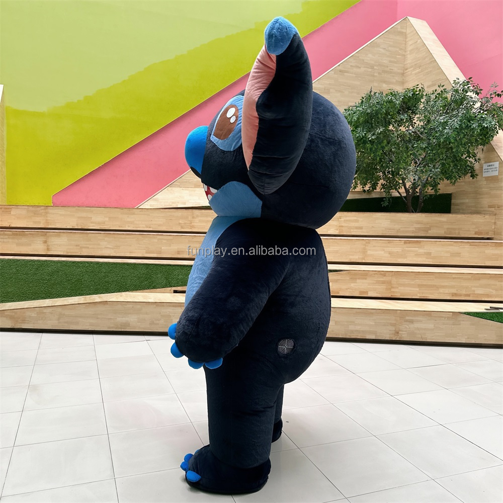 Famous cartoon costume stitch character inflatable stitch costume funny 2.6m inflatable mascot costume