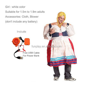 Wholesale Adult Princess Inflatable Costume Waterproof Cloth Cosplay Customized for Advertising and Hot Sale