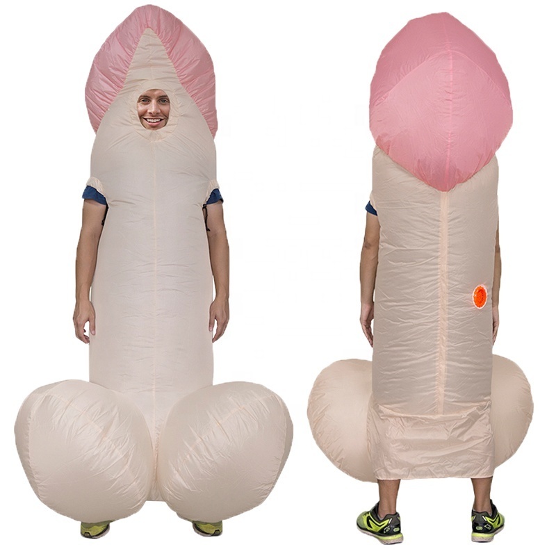 Penis Inflatable Costumes For Adult Sexy Dick Jumpsuit Funny Dress