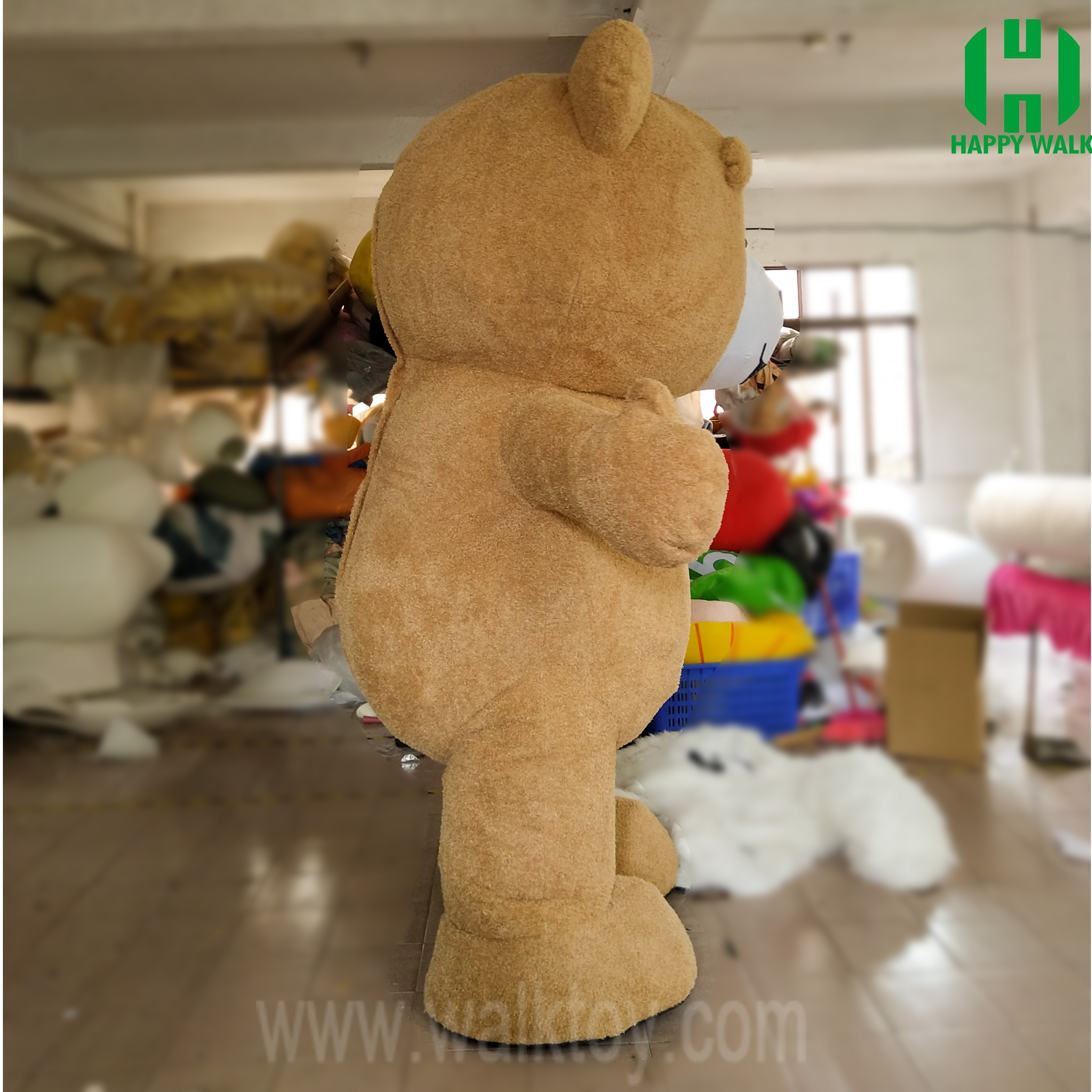 2M 2.6M 3M Advertising Soft Plush Inflatable Mascot Giant teddy bear Costume for Sale