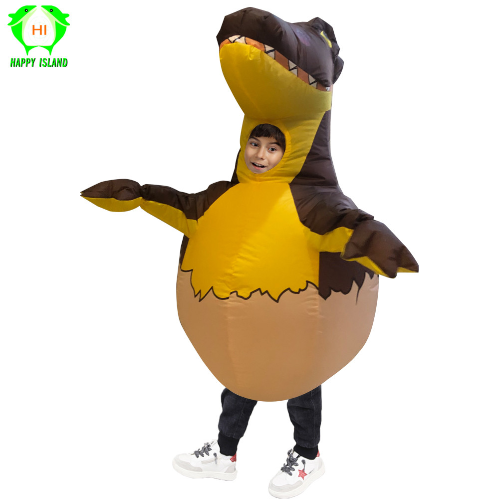 Factory price Kids Inflatable Newborn dinosaur costume fancy animals mascot dress for party cosplay