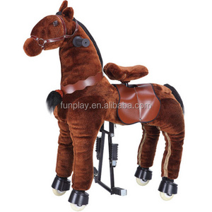 Plush riding horse toy,riding horse walking toys,walking horse riding toys for sale