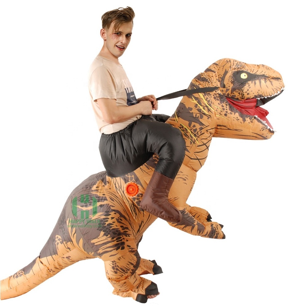 Funny cartoon inflatable dinosaur suit T-rex suit costume for sale