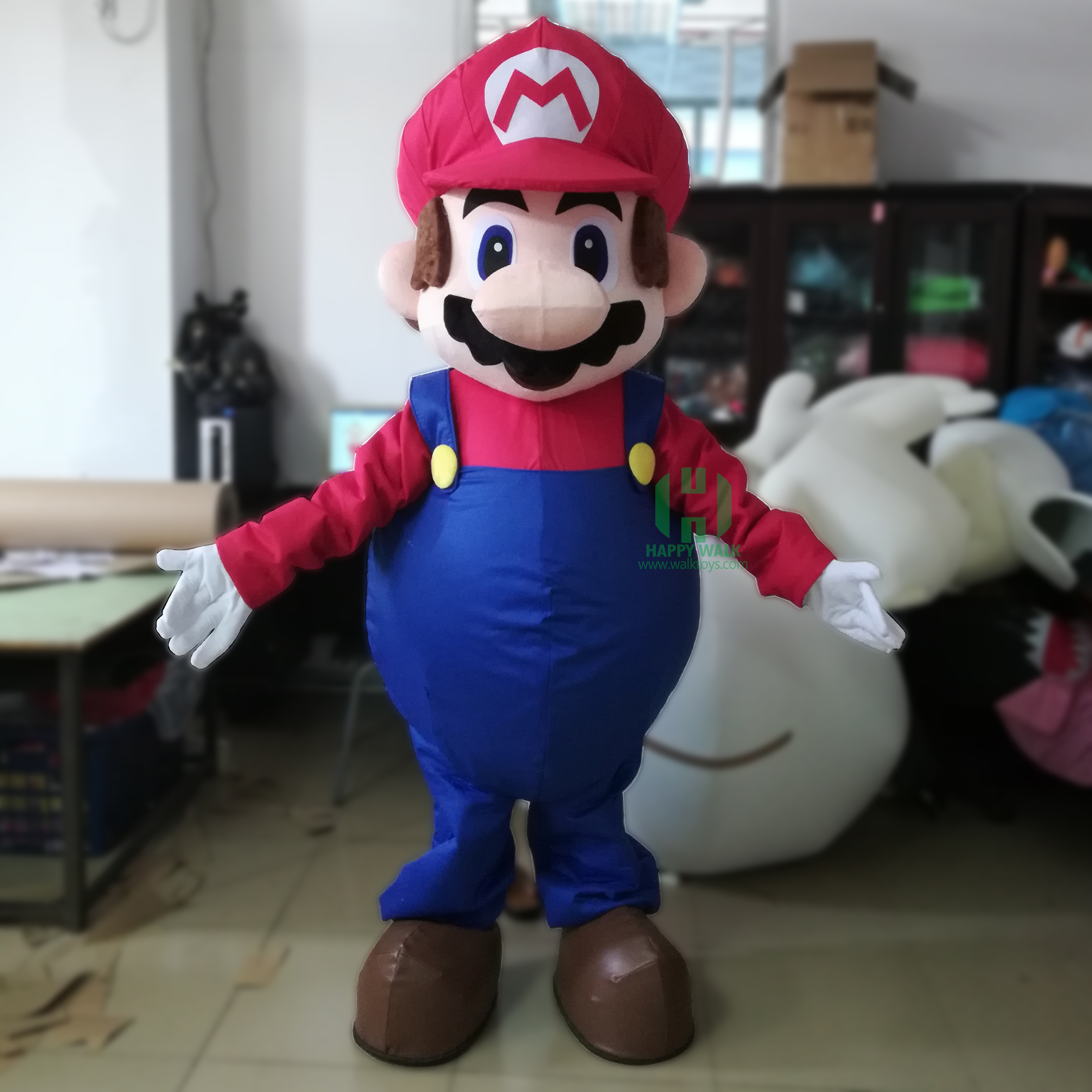 High Quality Wholesale super mario mascot costume Customized Cartoon Character Mascot Costume For Promotion