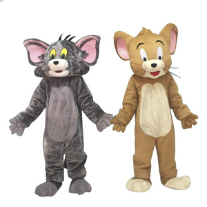 High Quality Funny Plush cartoon character Tom and jerry Mascot Costume for sale