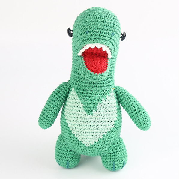 Custom Made Stuffed & Plush Animal Toys Crochet Dinosaur Dolls Dragon Plush Toy Crochet Stuffed Dinosaurs Doll