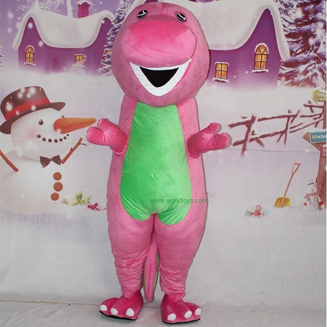 Barney mascot costume for adults