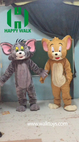 High Quality Funny Plush cartoon character Tom and jerry Mascot Costume for sale