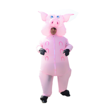 Pink pig cute performance inflatable costumes funny activity atmosphere for party