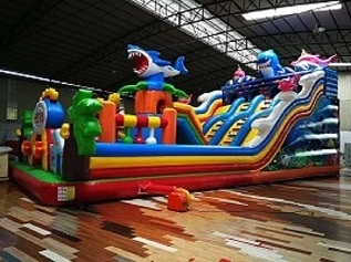 Inflatable fun city Amusement park toys inflatable  Amusement park games for sale