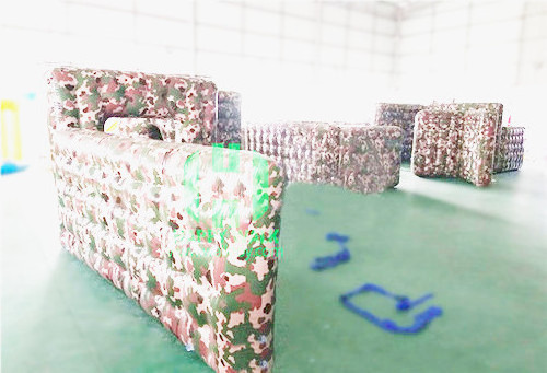 High quality inflatable paintball arena wholesale, outdoor inflatable paintball bunker set for sale