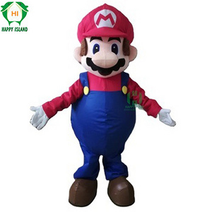 High Quality Wholesale super mario mascot costume Customized Cartoon Character Mascot Costume For Promotion