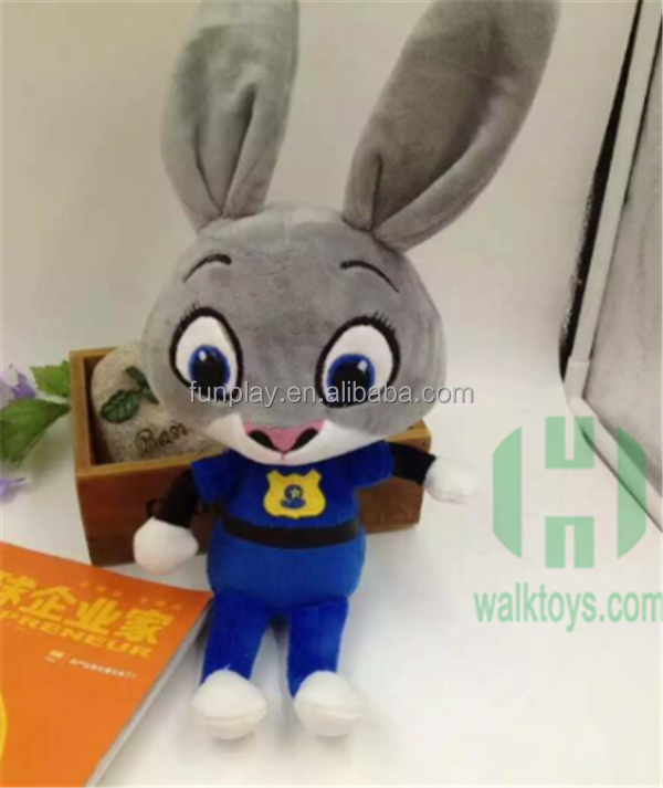 HI CE 7 inch character stock claw machine plush toys cute animal stuffed toys for crane machines